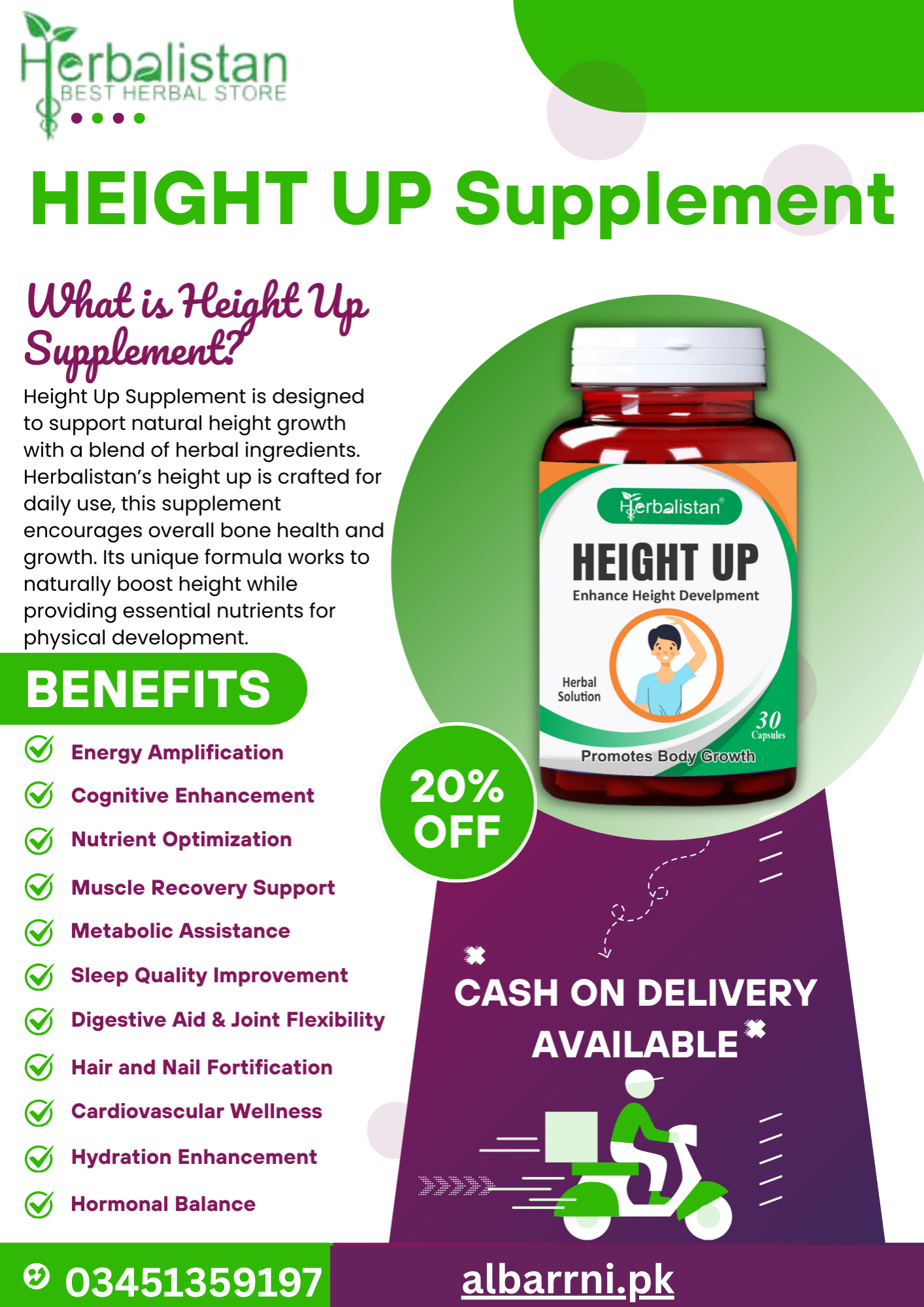 Height Up supplement– Lamba Qad Har Umr Mein Mumkin